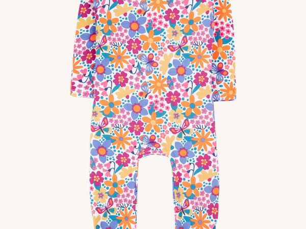 Frugi Easy Dressing Babygrow - Retro Floral