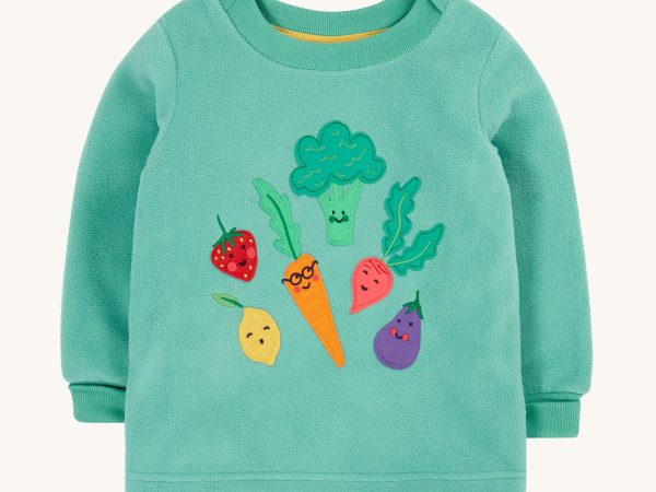 Frugi Easy On Polar Fleece Jumper - Veg