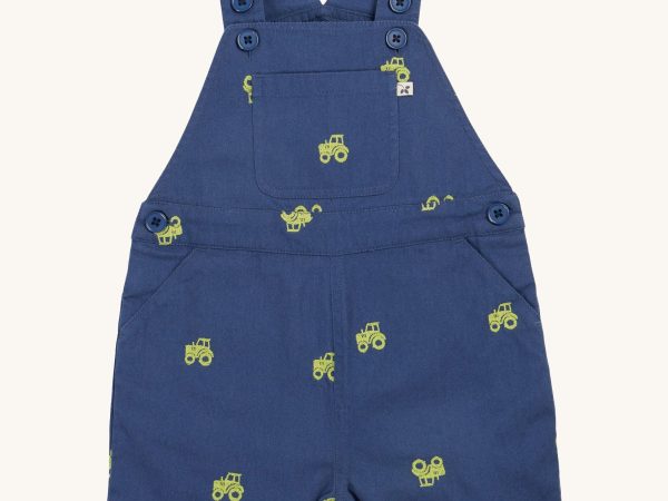 Frugi Elio Short Dungaree - Tractor