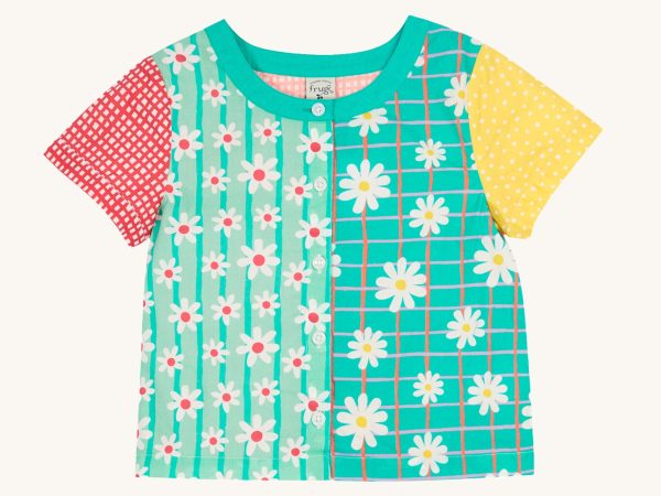 Frugi Estella Shirt - Rainbow Hotchpotch
