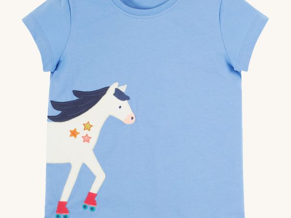 Frugi Elise Wrap Around T-Shirt - Horse