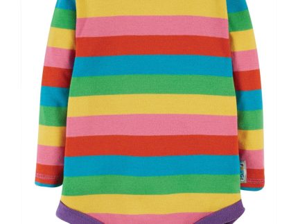 Frugi Favourite Foxglove Rainbow Stripe Body