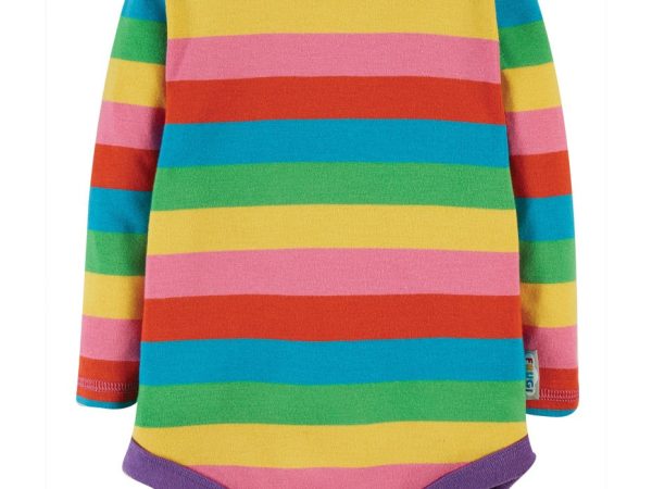 Frugi Favourite Foxglove Rainbow Stripe Body