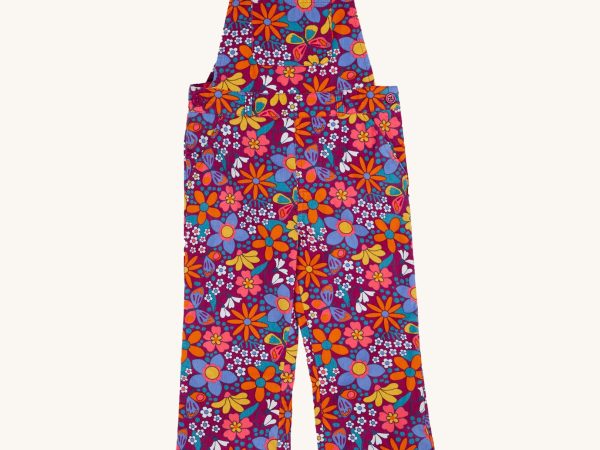 Frugi Frida Flared Dungarees - Retro Floral