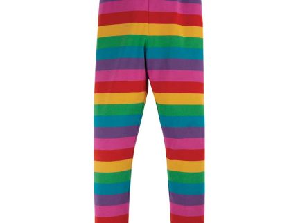 Frugi Foxglove Rainbow Stripe Libby Leggings