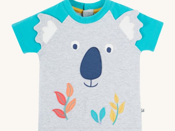 Frugi Happy Raglan T-Shirt - Koala