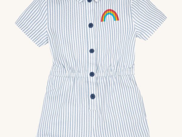 Frugi Imogen Jumpsuit - Ticking Stripe / Grow Your Own Way