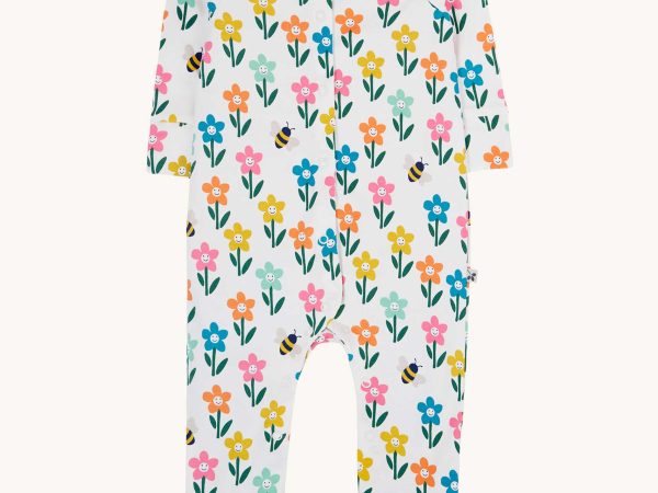 Frugi Lovely Babygrow - Fun Flowers