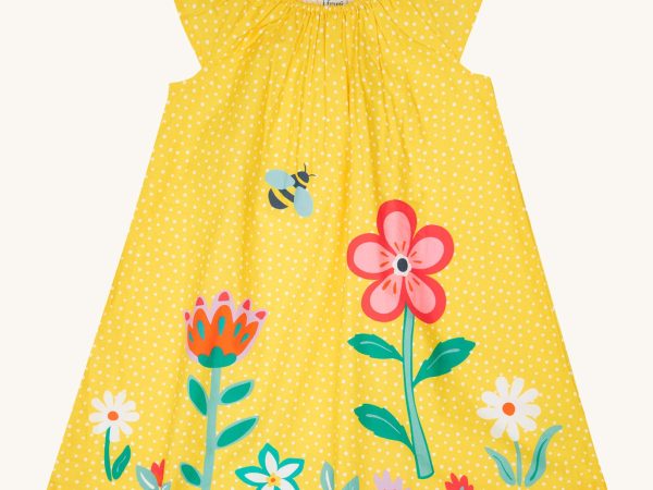 Frugi Lowen Dress - Yellow Spot / Flower