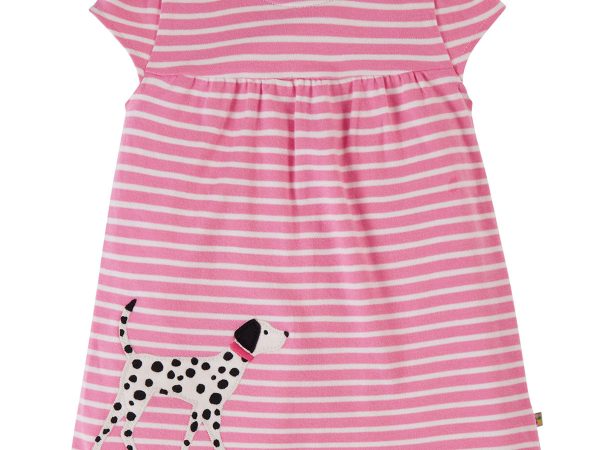 Frugi Little Layla Dress Breton Dog