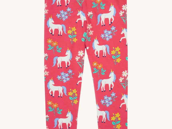 Frugi Libby Leggings - Rose / Unicorn Floral