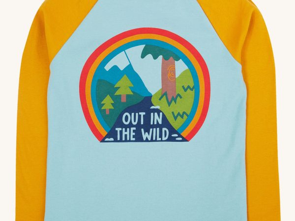 Frugi Leo Raglan Top - Lichen / Wild