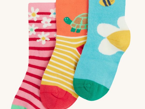 Frugi Little Socks 3 Pack - Daisy