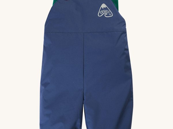 Frugi Little Waterproof Dungarees - Navy Blue