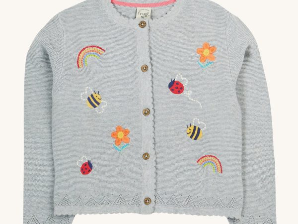 Frugi Maia Embroidered Cardigan - Flowers