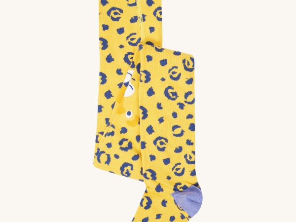 Frugi Norah Tights - Primrose / Leopard