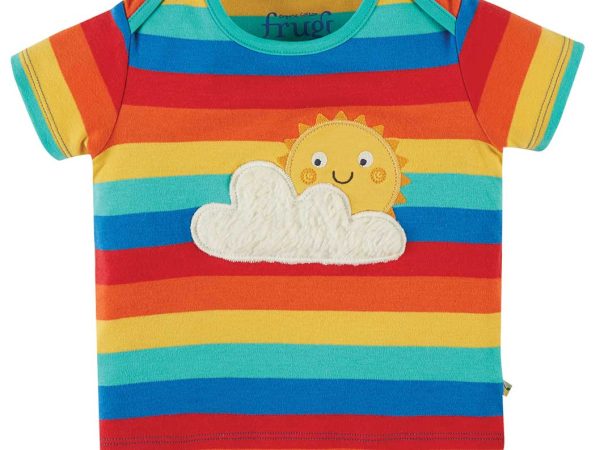 Frugi Organic Baby Rainbow Top