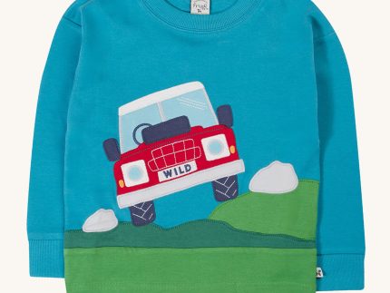Frugi Owen Panel Circular Top - Boat Blue / Truck