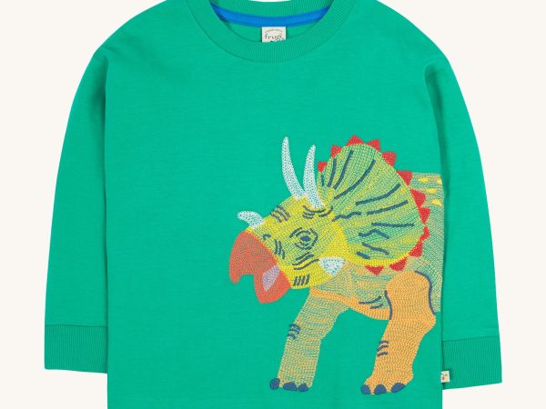 Frugi Owen Top - Iguana / Triceratops