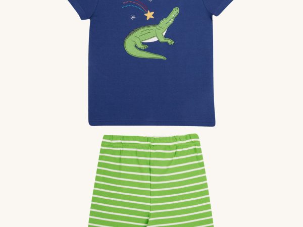 Frugi Porth Pyjamas - Crocodile