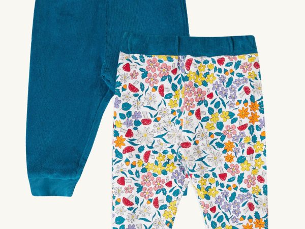 Frugi Poppy Reversible Pull Ups - Blue / Wild Woods