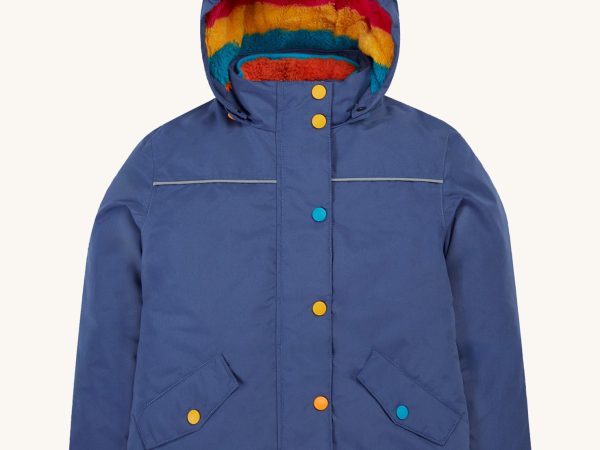 Frugi Rambler 3 in 1 Coat - Navy / Autumn Stripe