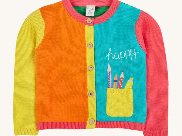 Frugi Rose Pocket Cardigan - Happy Pen Pot