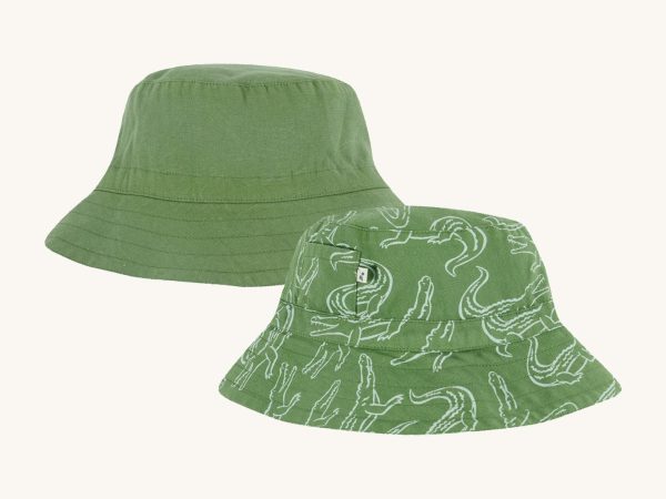 Frugi Rocky Reversible Hat - Croc Time