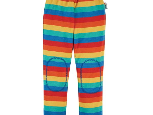 Frugi Rainbow Stripe Favourite Cuffed Leggings