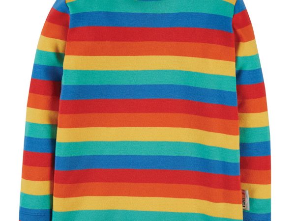 Frugi Rainbow Stripe Favourite Long Sleeve Tee