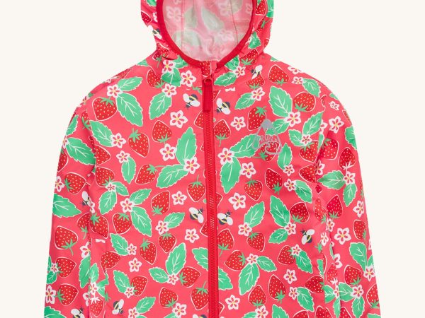 Frugi Rain Or Shine Jacket - Strawberries