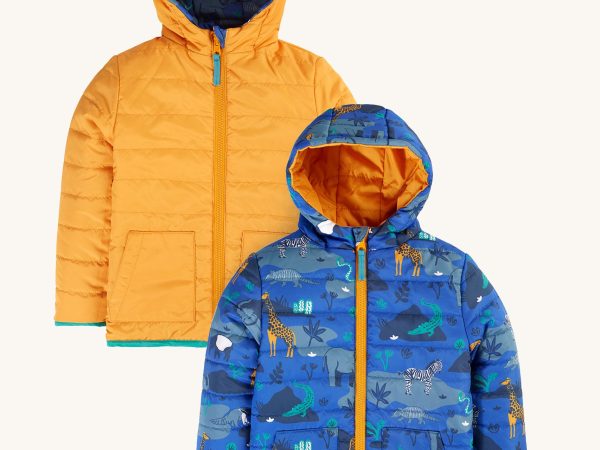 Frugi Reversible Toasty Trail Jacket - Safari Camo