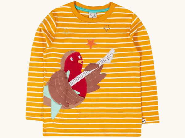Frugi Summit Circular Top - Gold Rockin' Robin