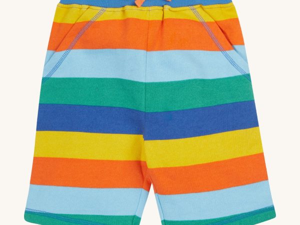 Frugi Samson Printed Shorts - Bold & Bright Stripe