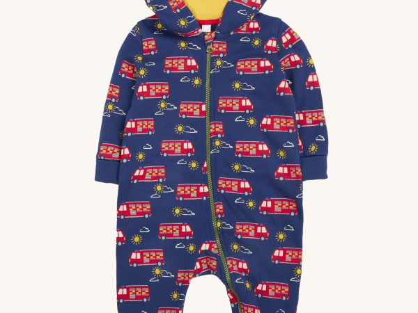 Frugi Snuggle Suit - Fire Engine