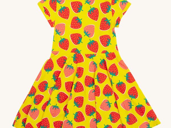 Frugi Spring Skater Dress - Strawberry Patch