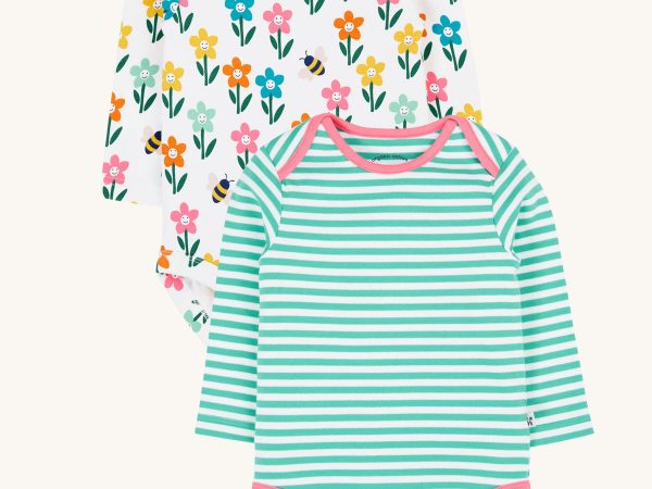 Frugi Super Special Body 2 Pack - Fun Flowers