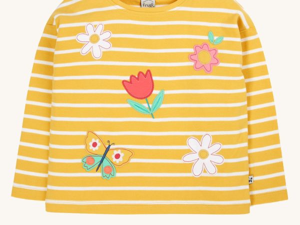 Frugi Tori Applique Top - Flowers