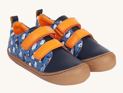 Frugi Tide Low Top Shoes - Penguin Waddle / Navy