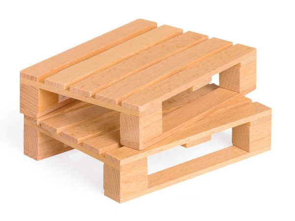 Fagus Wooden Fork Lift Toy Pallets - 2 Pack