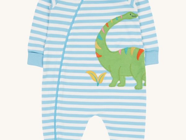 Frugi Zelah Kimono Zip Romper - Dino