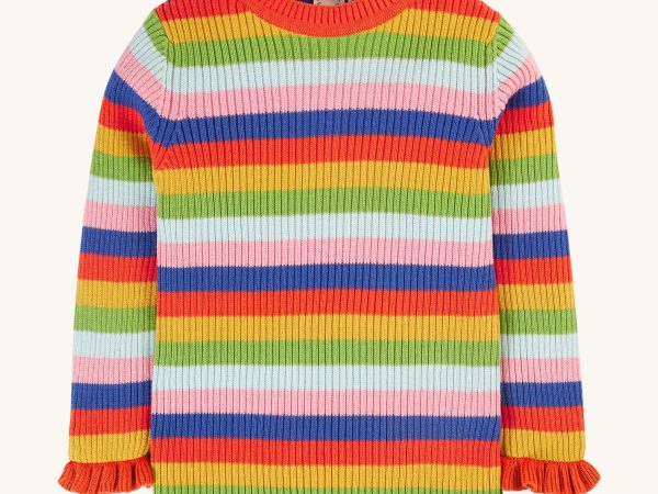Frugi Zoe Knitted Jumper - Retro Stripe