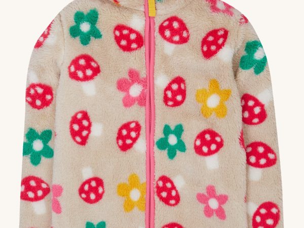 Frugi Zipped Ted Fleece Jacket - Mushroom Field
