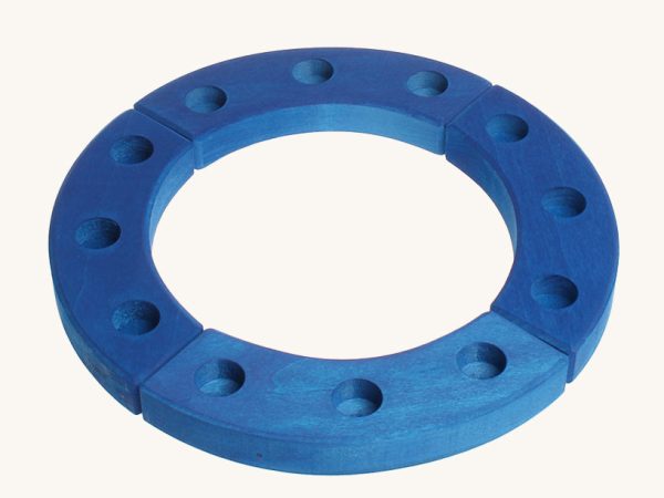 Grimm's 12-Hole Blue Wooden Ring