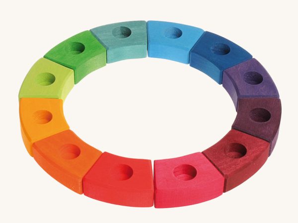 Grimm's 12-Piece Rainbow Birthday Ring