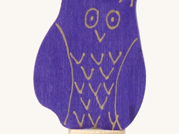 Grimm's Blue Eagle Owl Decorative Figure