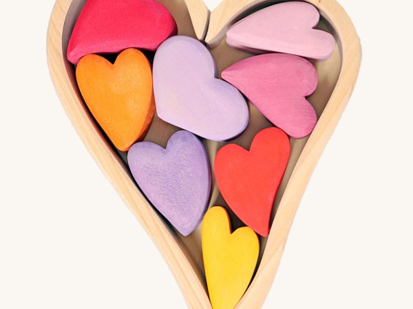 Grimm's Building Set Red Hearts