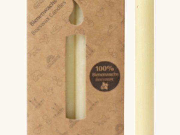 Grimm's Cream 100% Beeswax Candles - 12