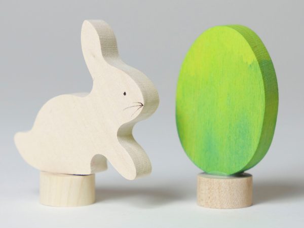 Grimm's Easter Decorative Figure Set - Batik Green