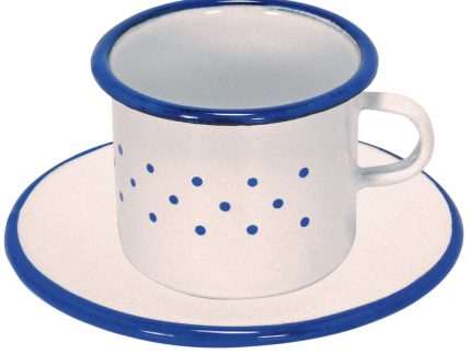 Glückskäfer Enamel Toy Cup and Saucer